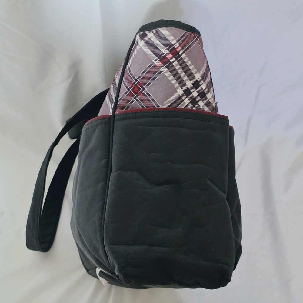 Eddie Bauer Diaper Bag Tote In Black, Grey, & Red - Picture 4 of 8